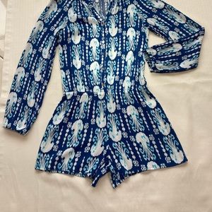 Lilly Pulitzer, blue and white Romper